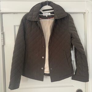 Calvin Klein NWT Quilted Jacket with Removable Hood. Size XS